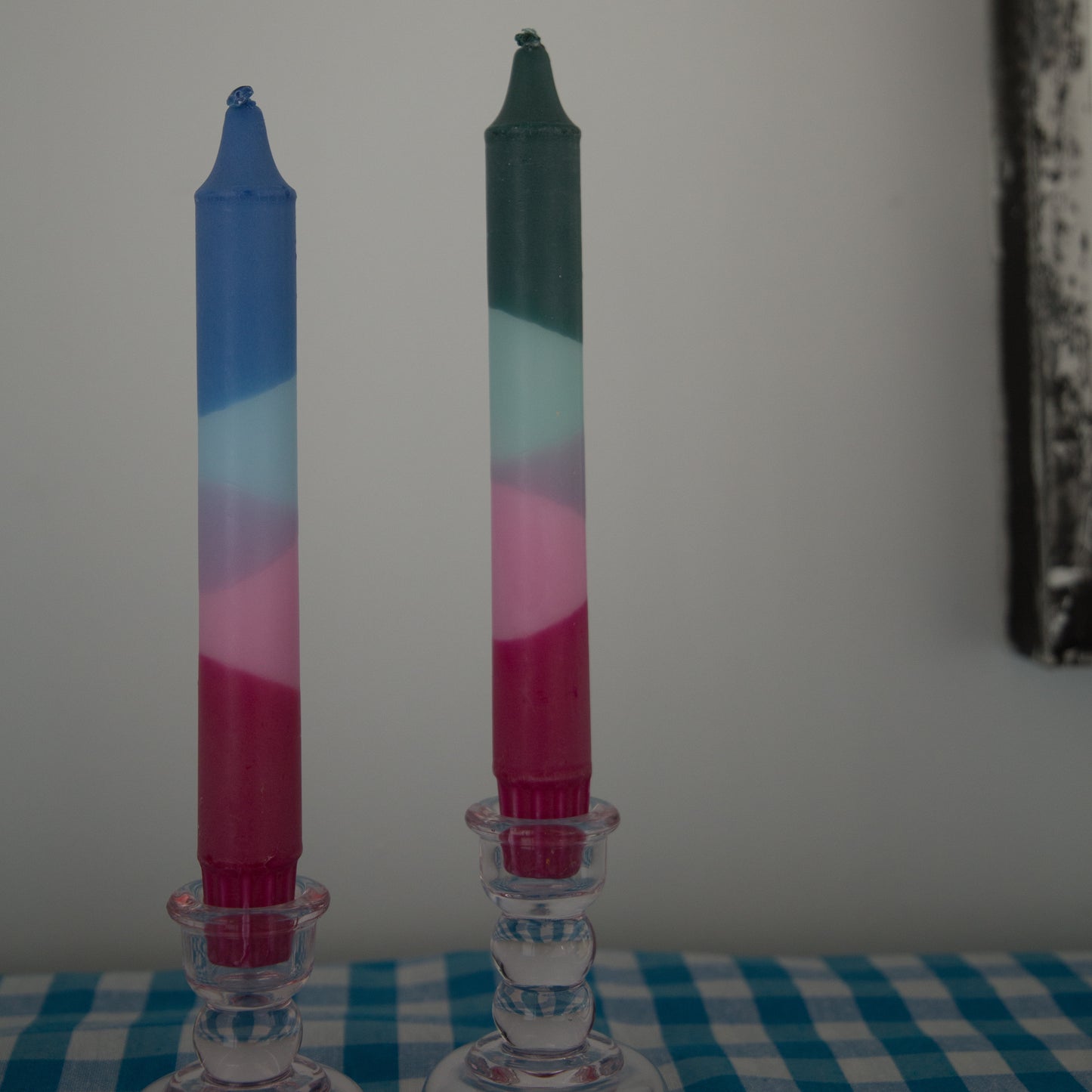 Nordtrice Rainbow 100% Natural Wax Taper Candles