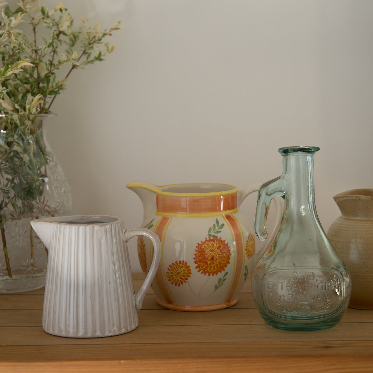 Vintage & Pre-Loved Small Brown Stoneware Jug