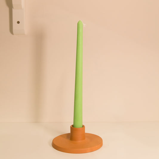 Coconut Wax Taper Candle in Various Colours