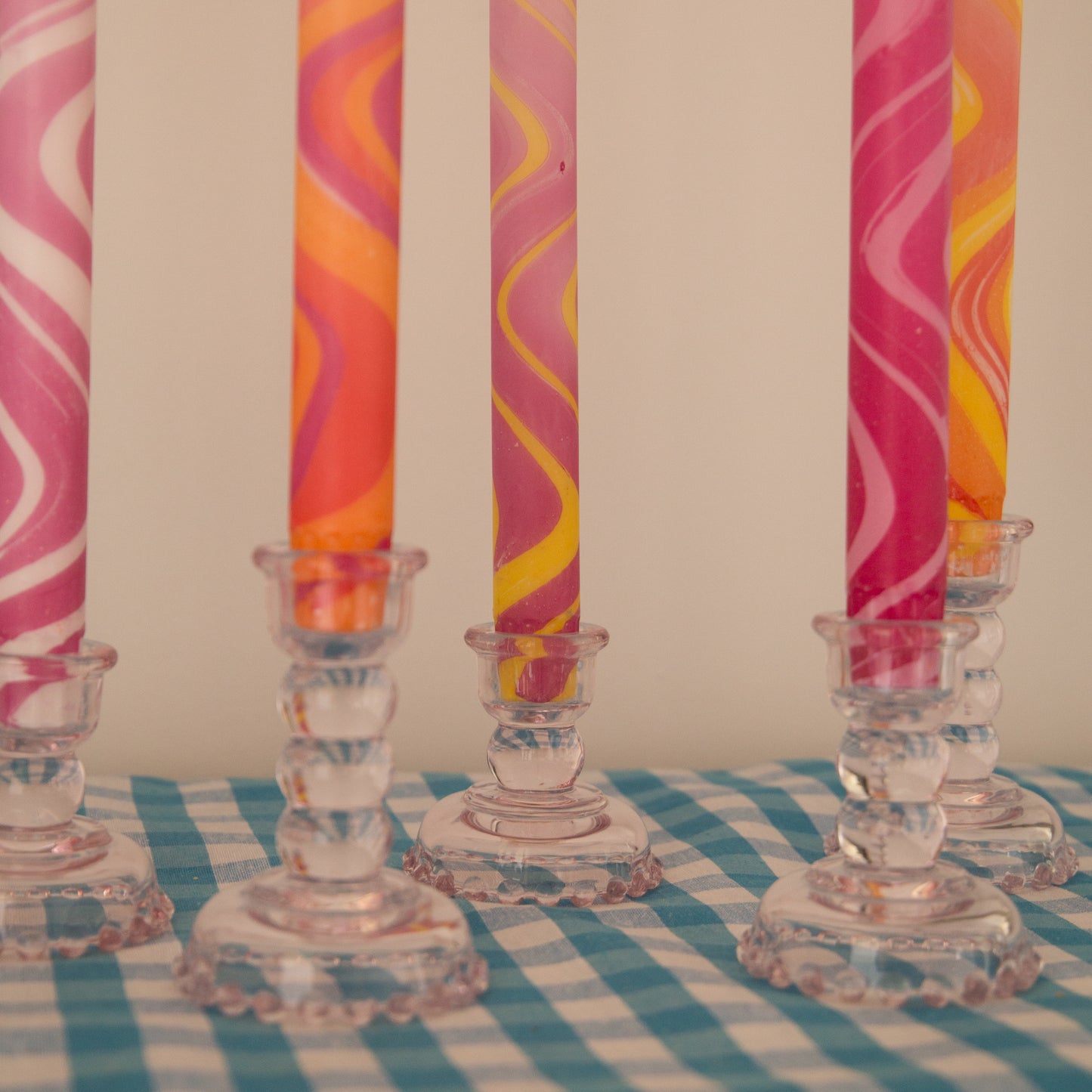 Nordtrice 100% Natural Wax Marble 30cm Long Taper Candles