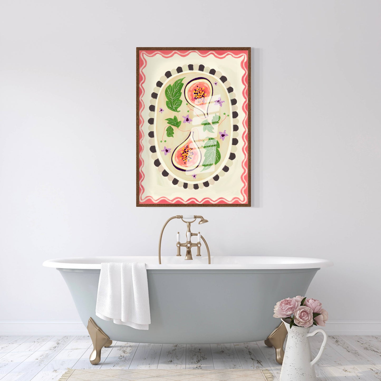 Kate Fox Botanical Fig Hand Drawn Art Print in A3