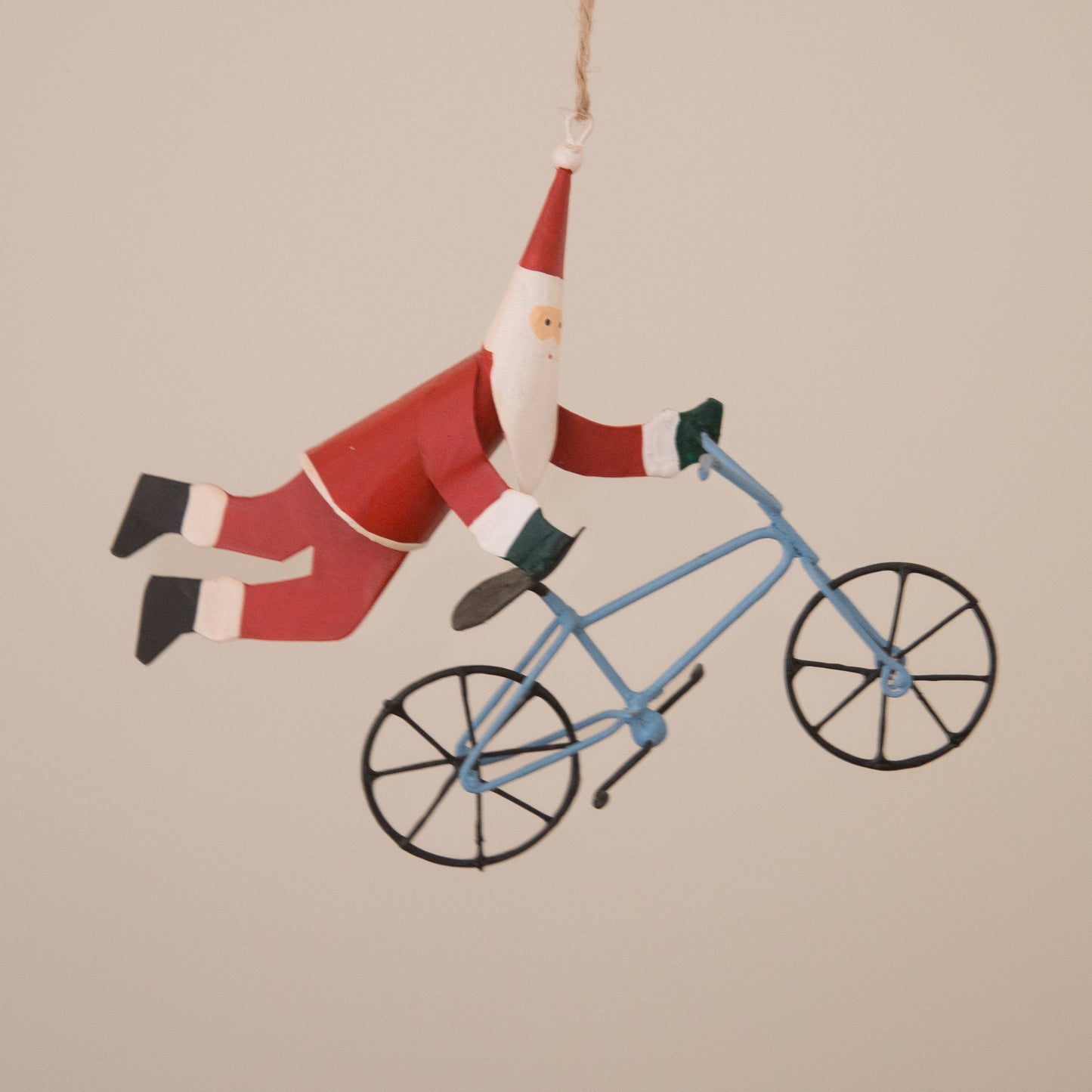 Shoeless Joe BMX Santa Hanging Decoration