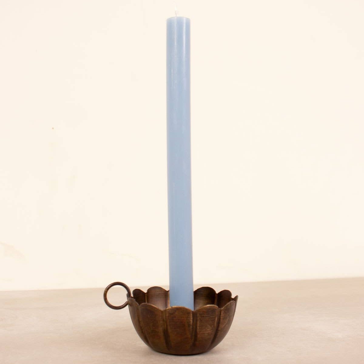 Scallop Metal Candle Holder