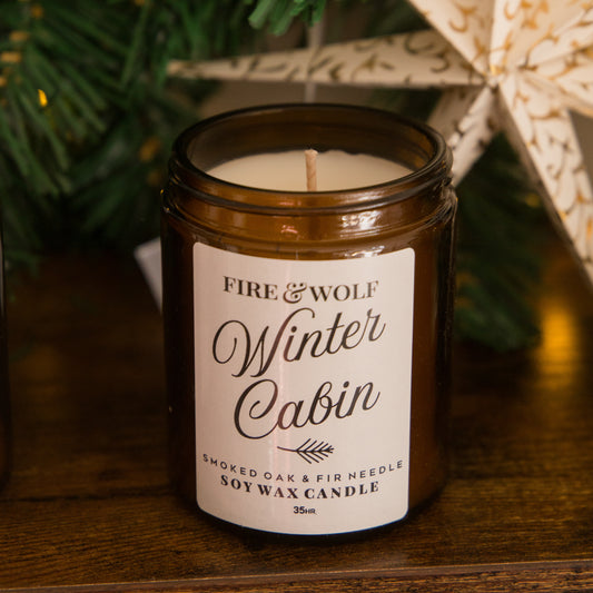 Fire & Wolf Soy Wax Christmas Wishes Candle