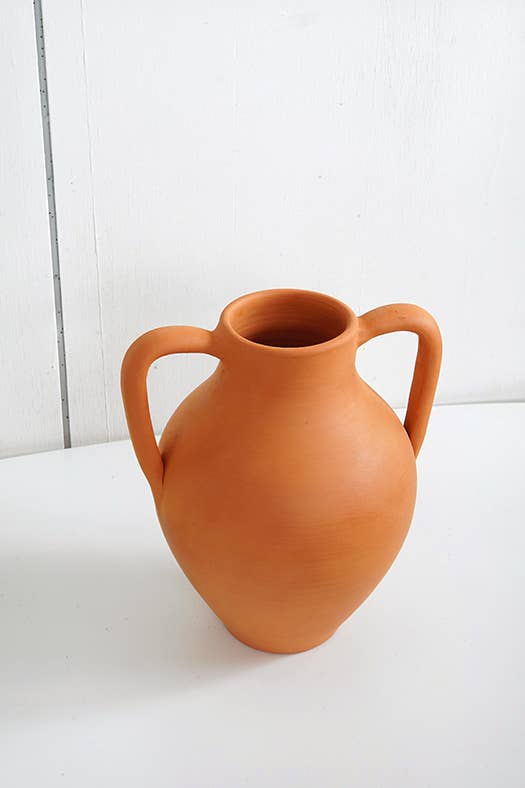 Roca Caus Handmade Vase in Terracotta