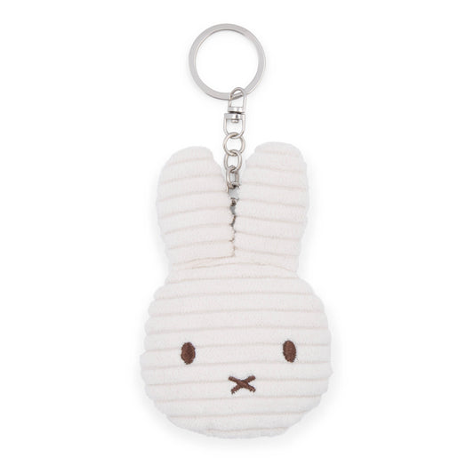 Miffy Flat Keyring in White Corduroy ECO