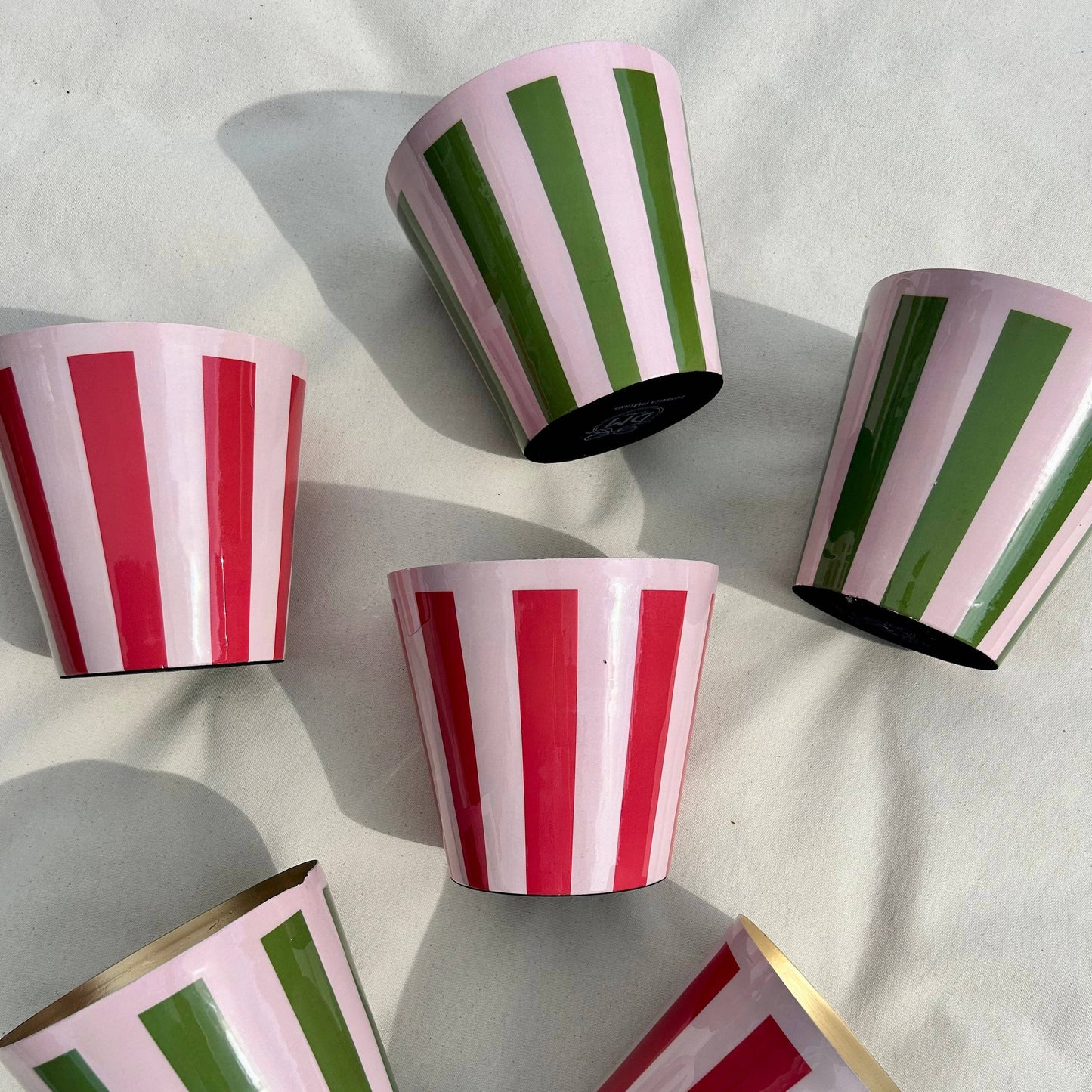 Domenica Marland Striped Penny Planters in Various Colours