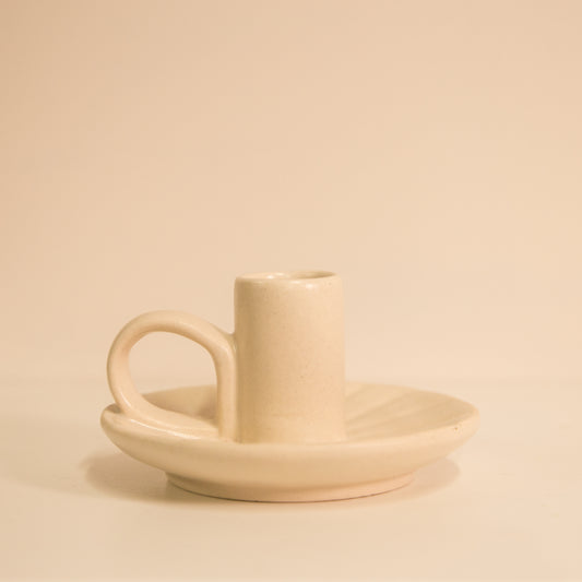 Morgan Wright Wee Willy Winkee Candle Holder in Cream