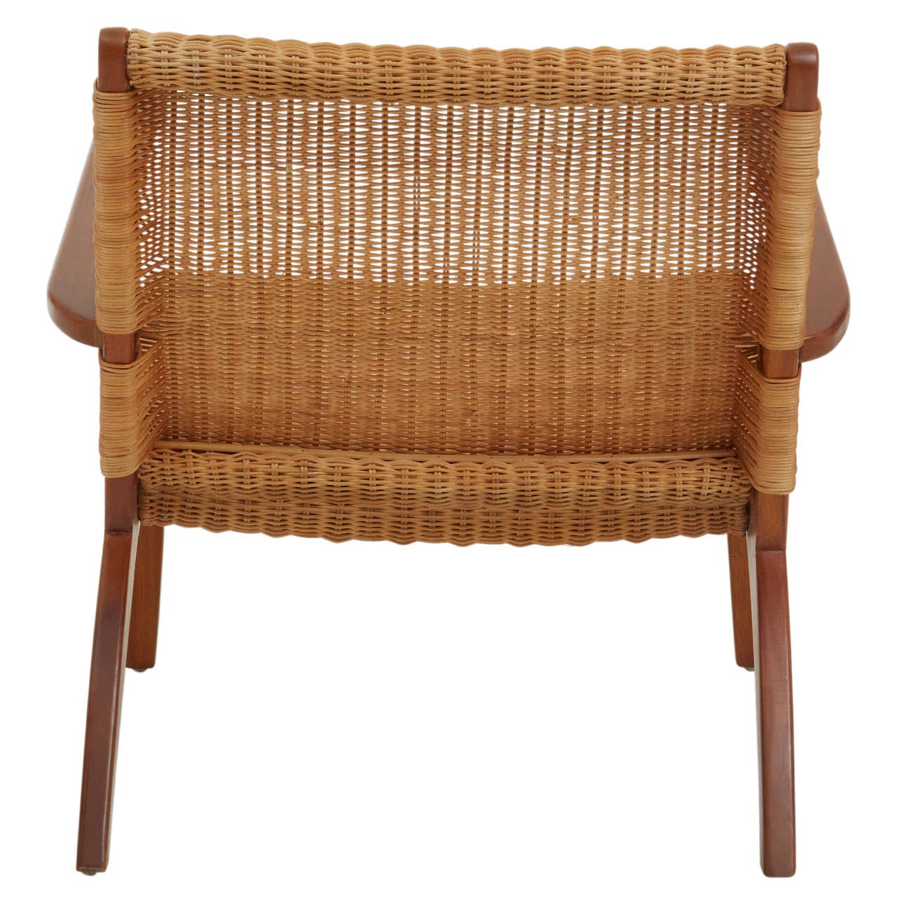 Java Woven Chair in Brown Natural Rattan