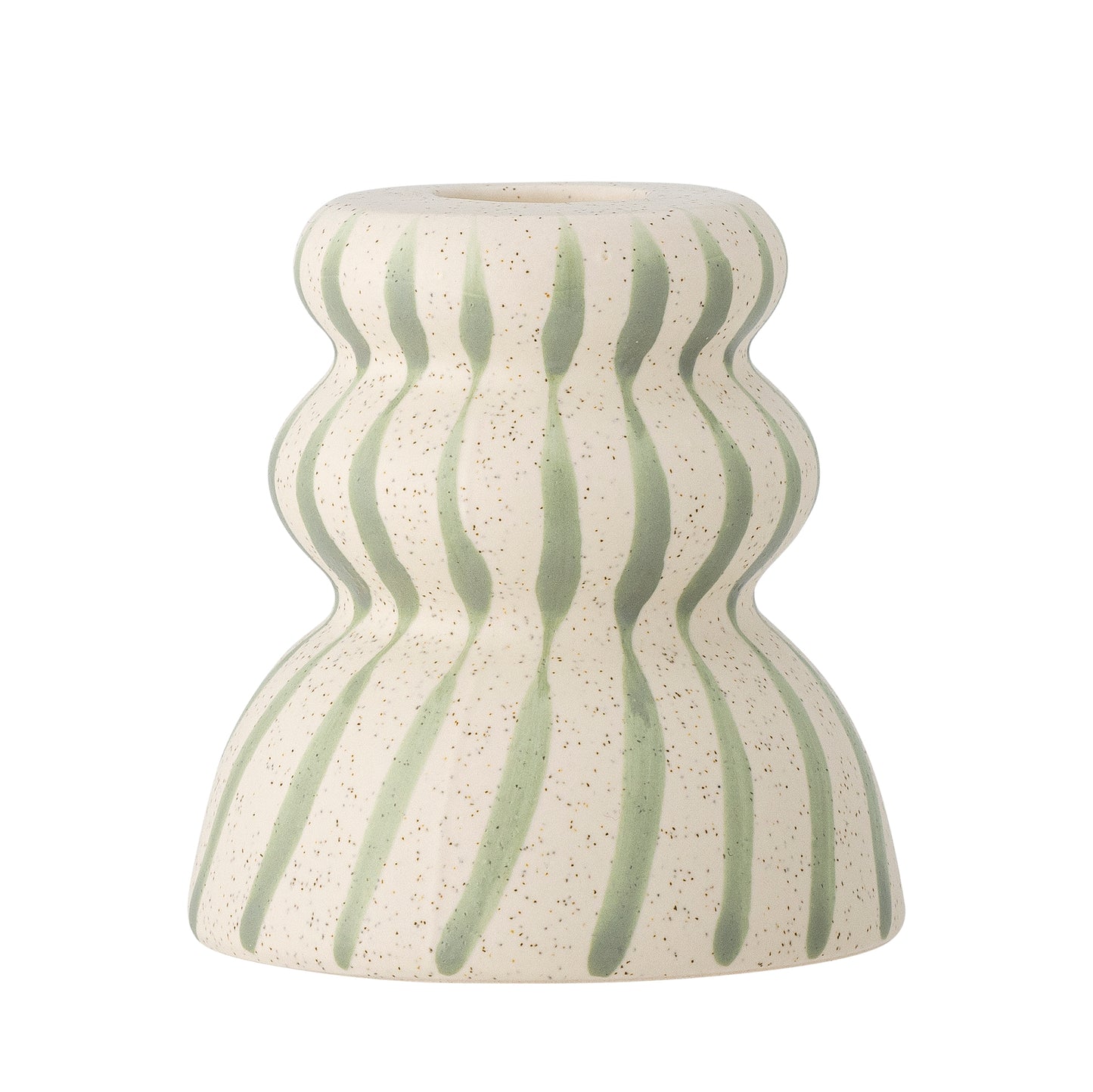 Bloomingville Gabin Striped Candle Holder in Lilac or Green