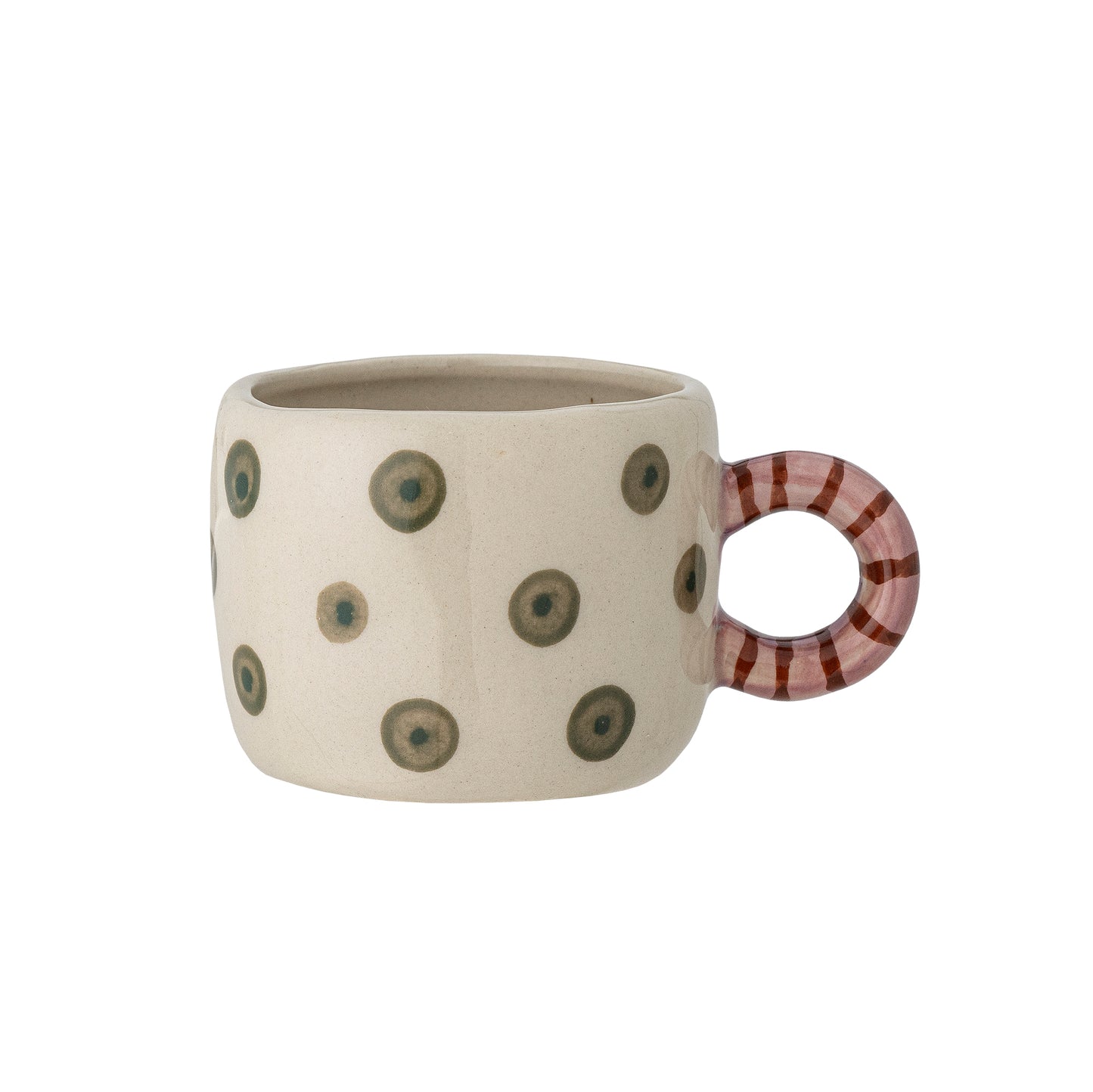 Bloomingville Nini Cup in Green and Pink Polkadot