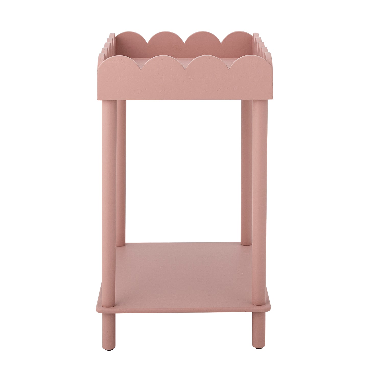 Bloomingville Isola Scalloped Edged Side Table Pink
