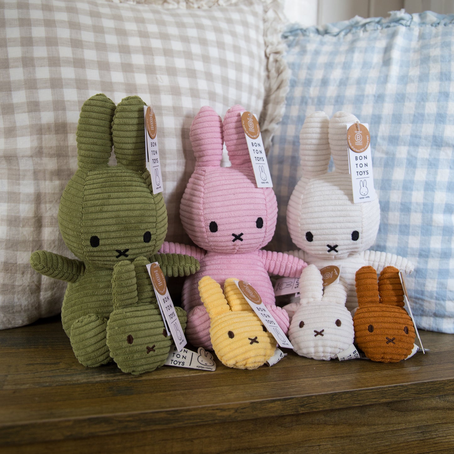 Miffy Flat Keyring in Cinnamon Corduroy ECO