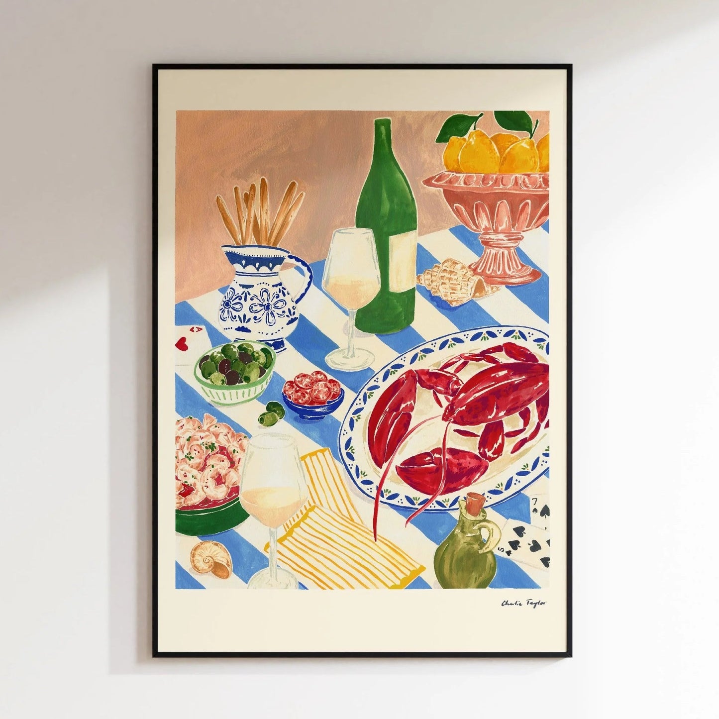 Charlie Taylor Lobster Lunch A4 or A3 Print