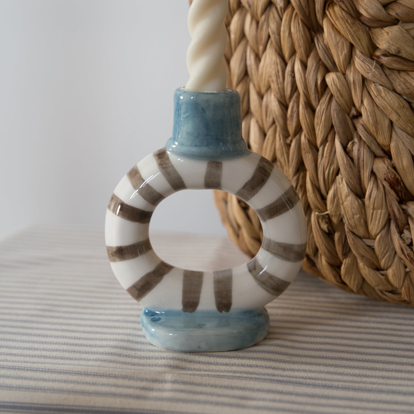Bloomingville Striped Candle Holder