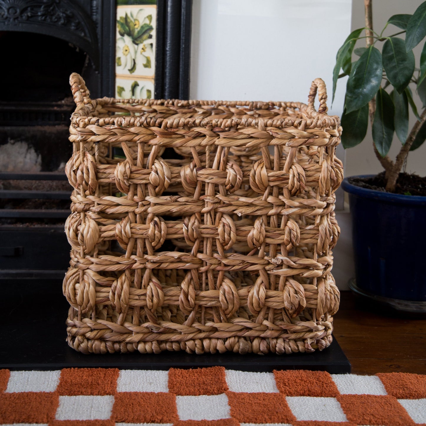 Bloomingville Marnie Square Handwoven Basket