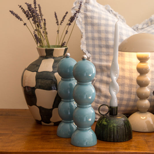 Addison Ross Bobbin Salt & Pepper Grinder in Chambray