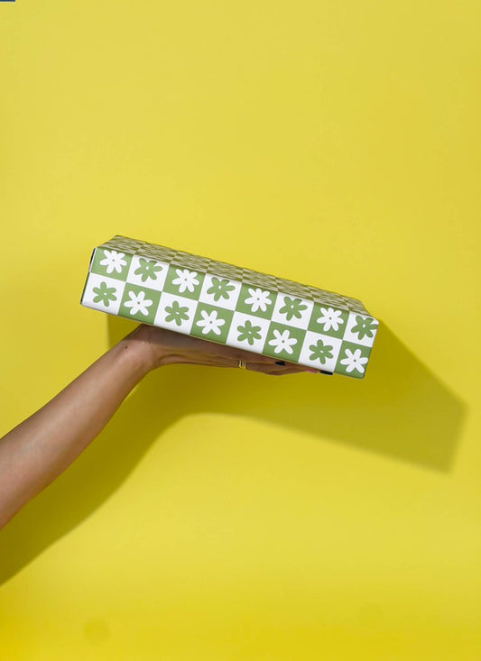Gift Wrap with Flowers