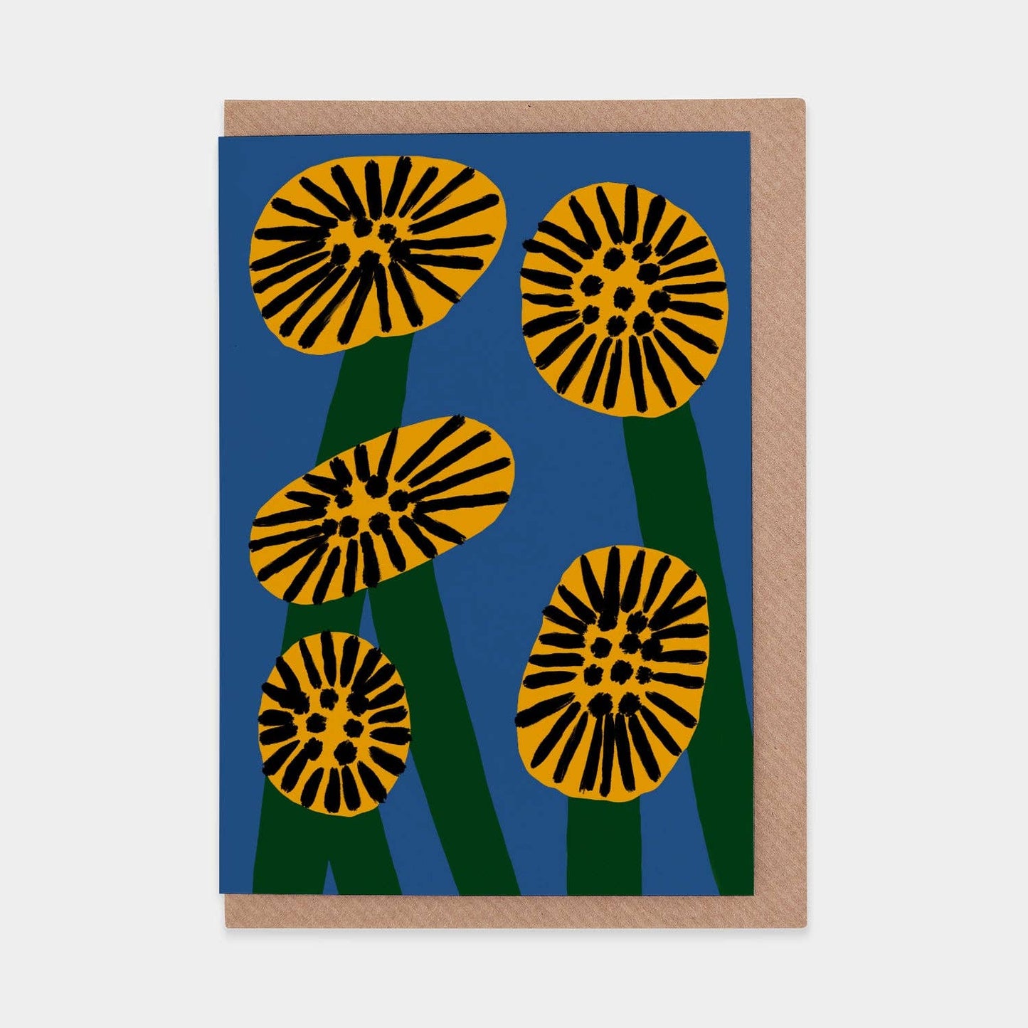 Greeting Card with Sunflowers