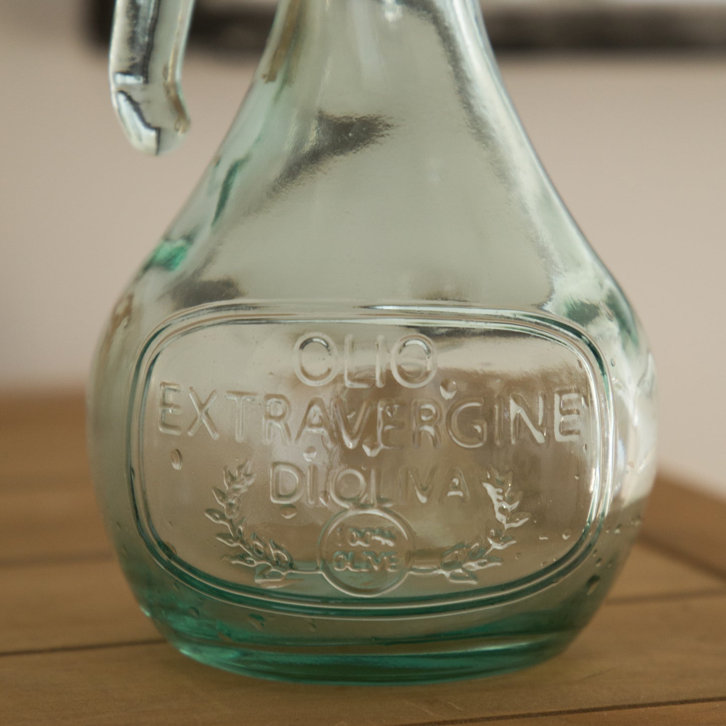 Vintage & Preloved Glass Olive Oil Carafe