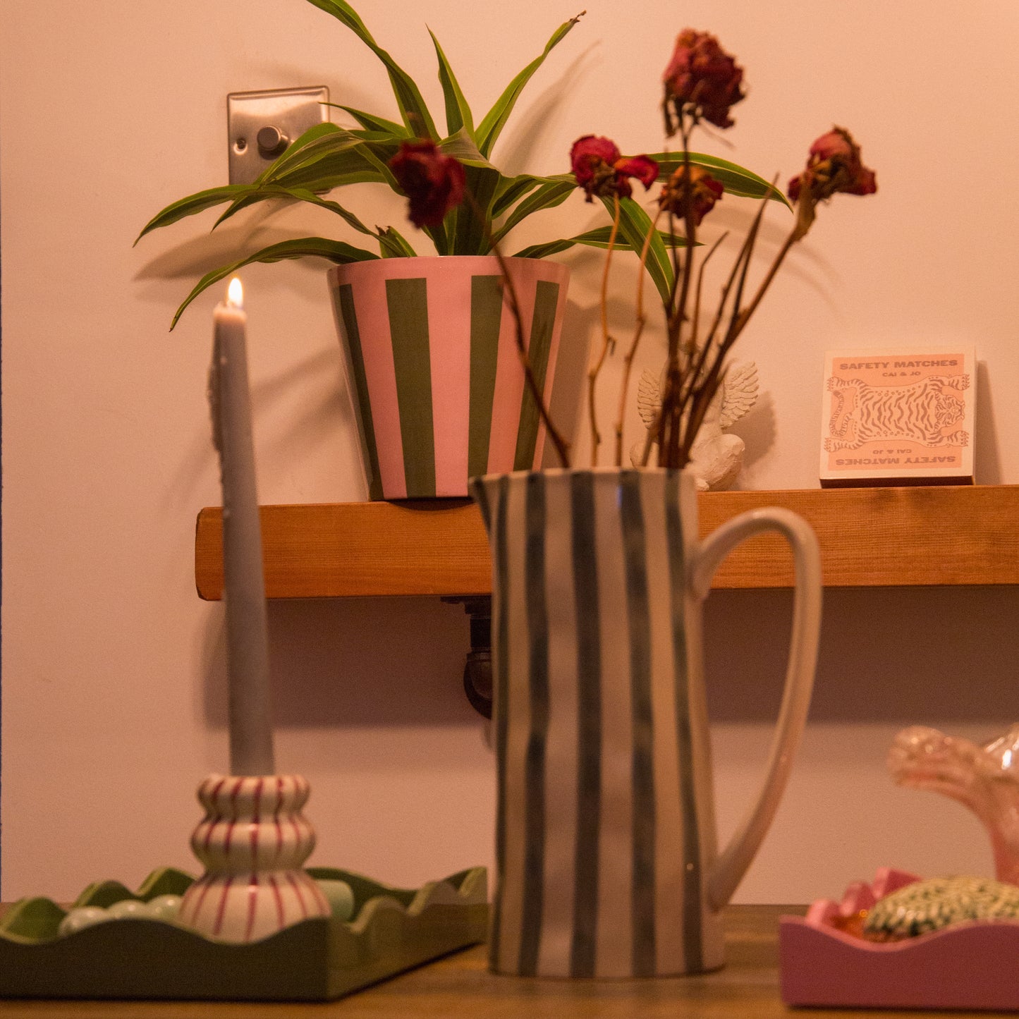 Domenica Marland The Mini Allegra Tray in Green or Pink