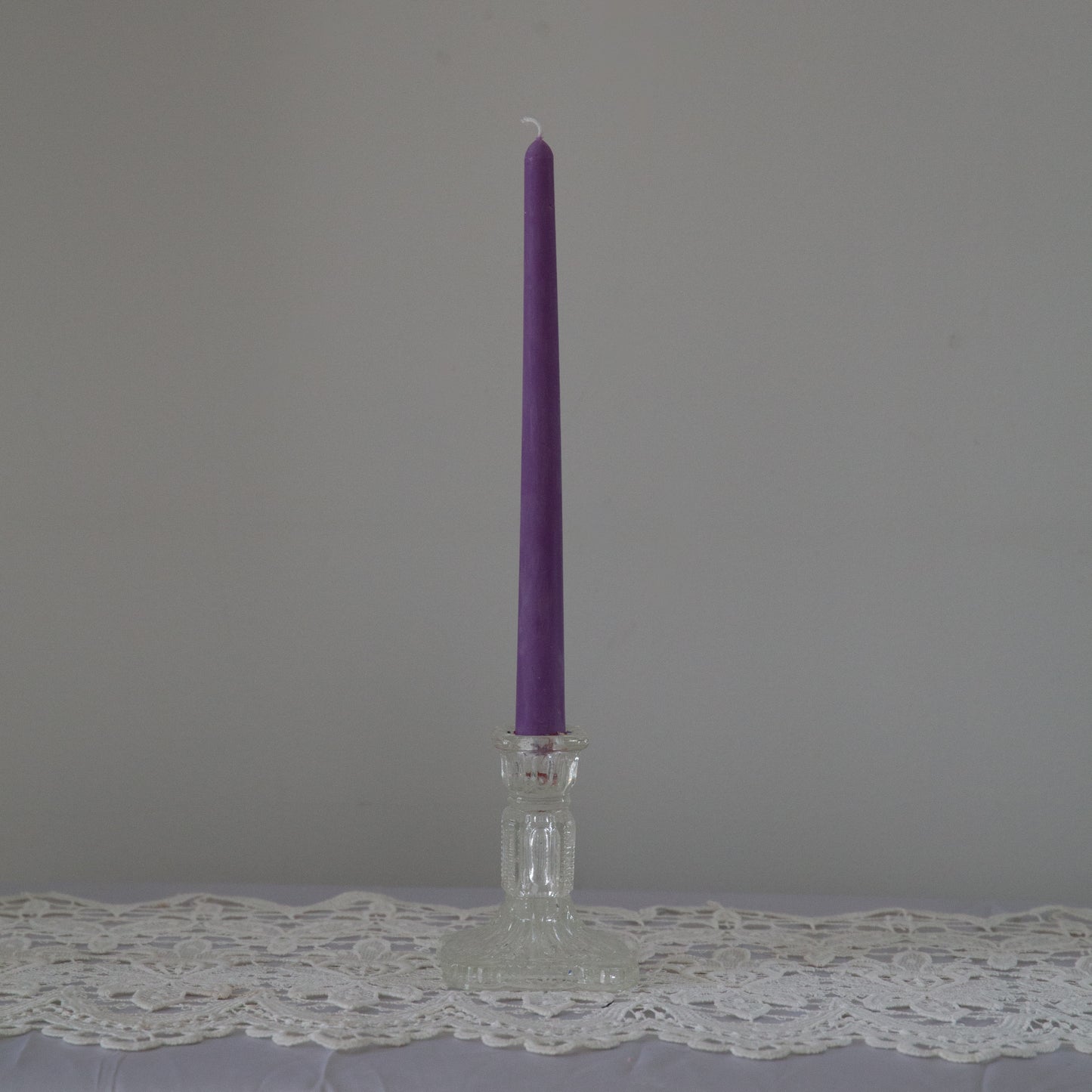Coconut Wax Taper Candle in Various Colours
