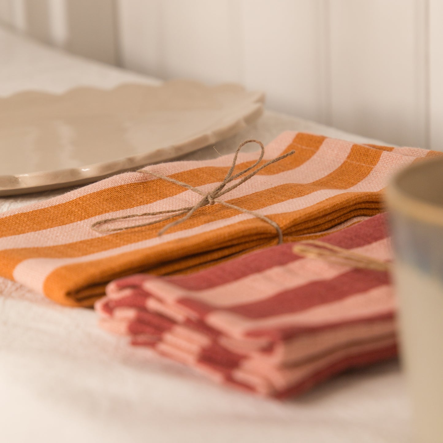 Bohemia Design Jaipur Stripe Napkin in Two Colours