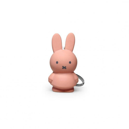 Powder pink Miffy keyring standing 6cm high