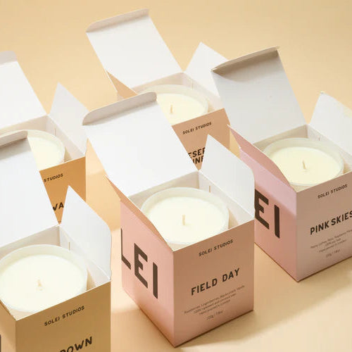 Solei Studios 100% Soy Wax Jar Candle Scented Sundown