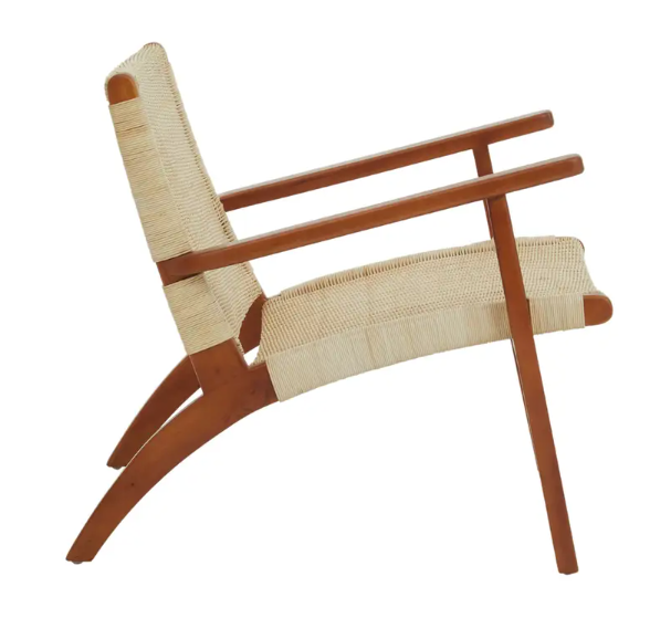 Java Woven Chair in Cream Natural Rattan