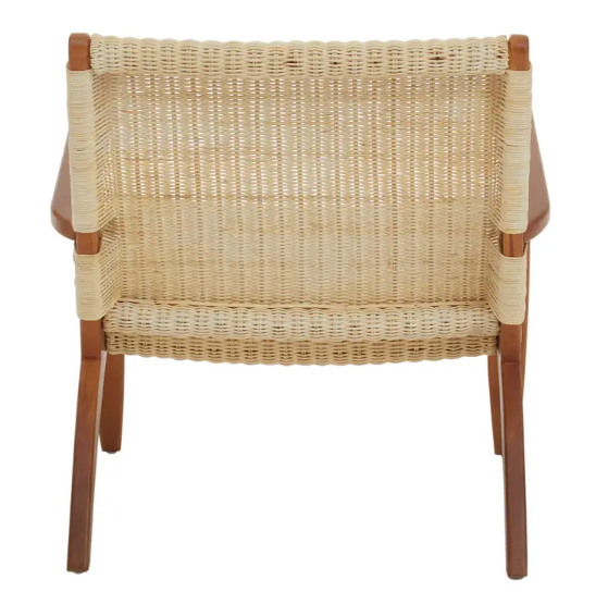 Java Woven Chair in Cream Natural Rattan