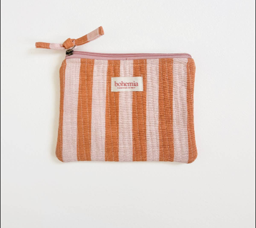 Bohemia Design Jaipur Stripe Cosmetics Pouch in Two Colours