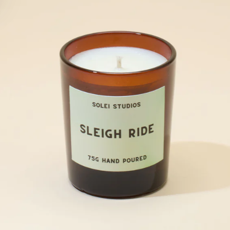 Solei Studios Sleigh Ride Winter Scented Soy Wax Candle
