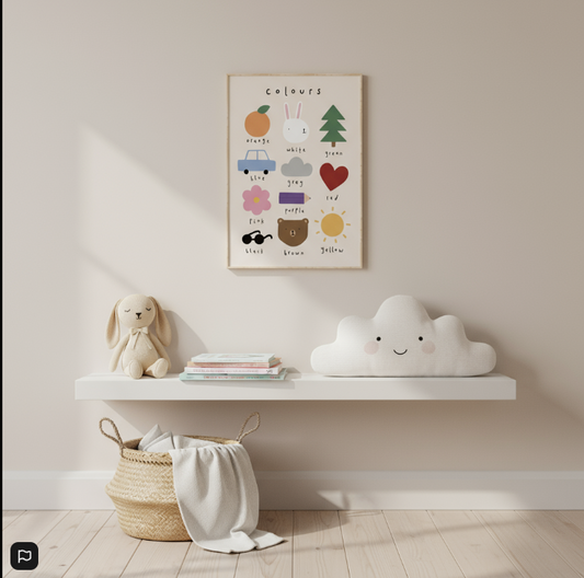 Colours Print A4 Wall Art Print by Kitty Makes