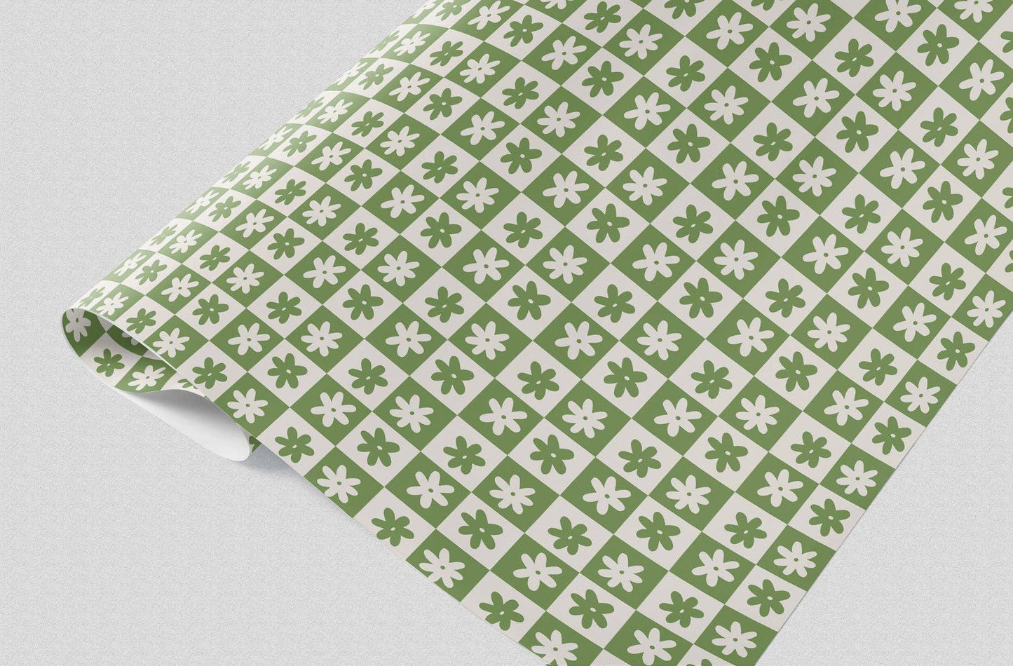 Celeste Green Gift Wrap