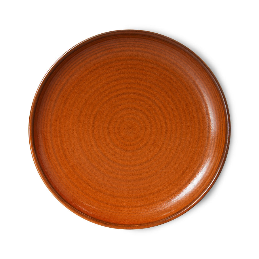 HKLIVING Chef Ceramics: Side Plate in Burned Orange