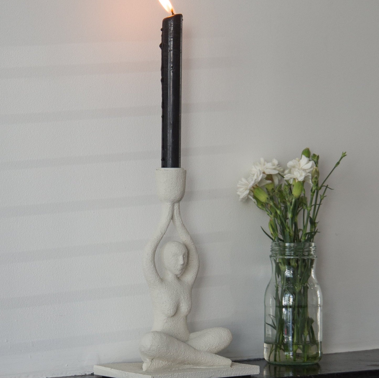 Bloomingville Lucie Candle Holder in White