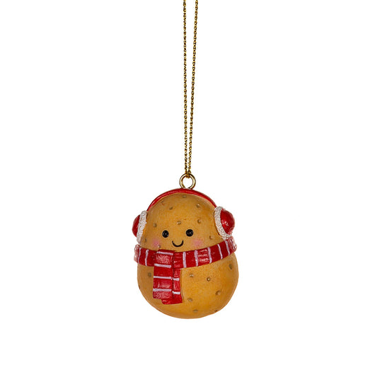 Sass & Belle Happy Potatoes Hanging Christmas Decorations in a Set of 3