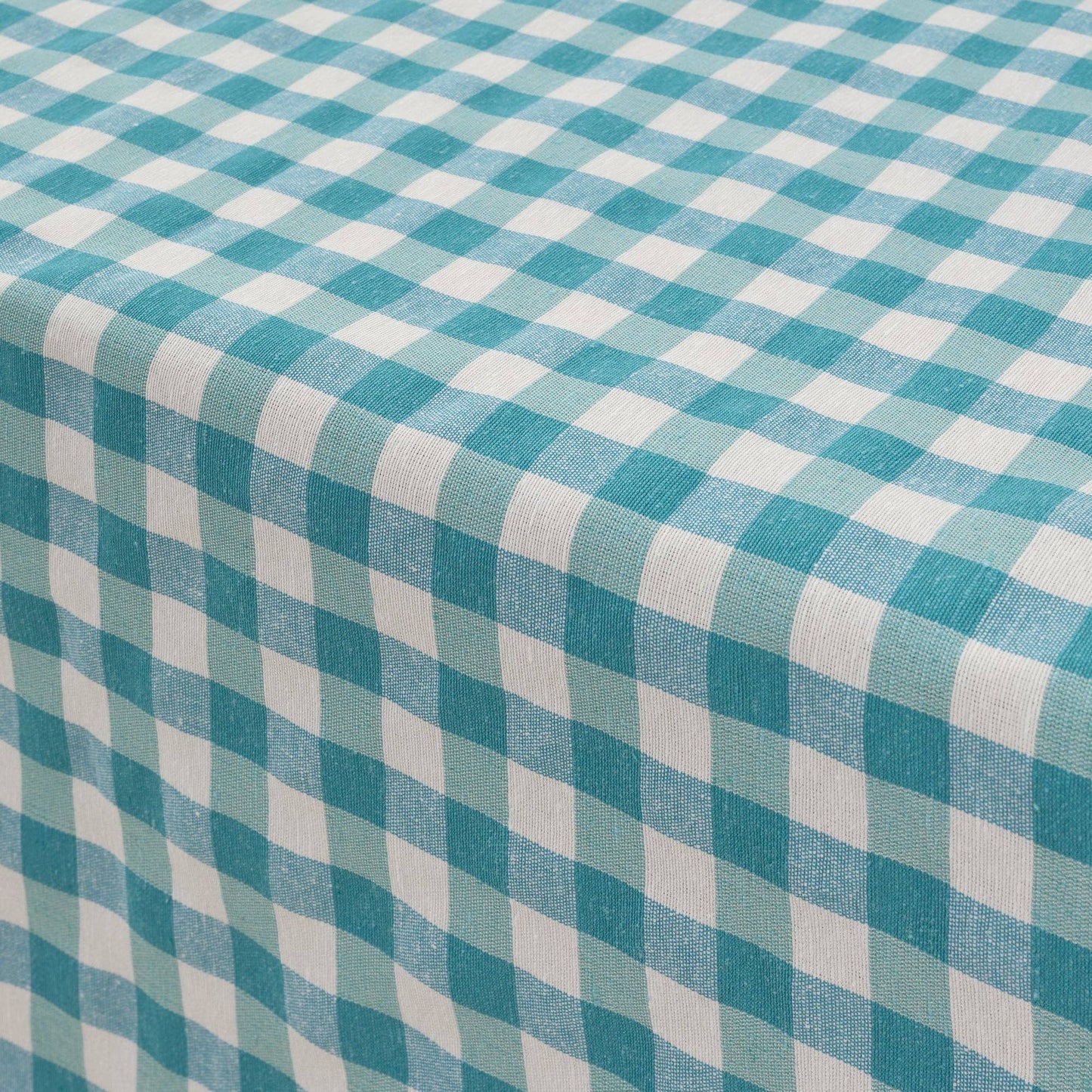 SG Hogar Light Blue Gingham Tablecloth in Various Sizes