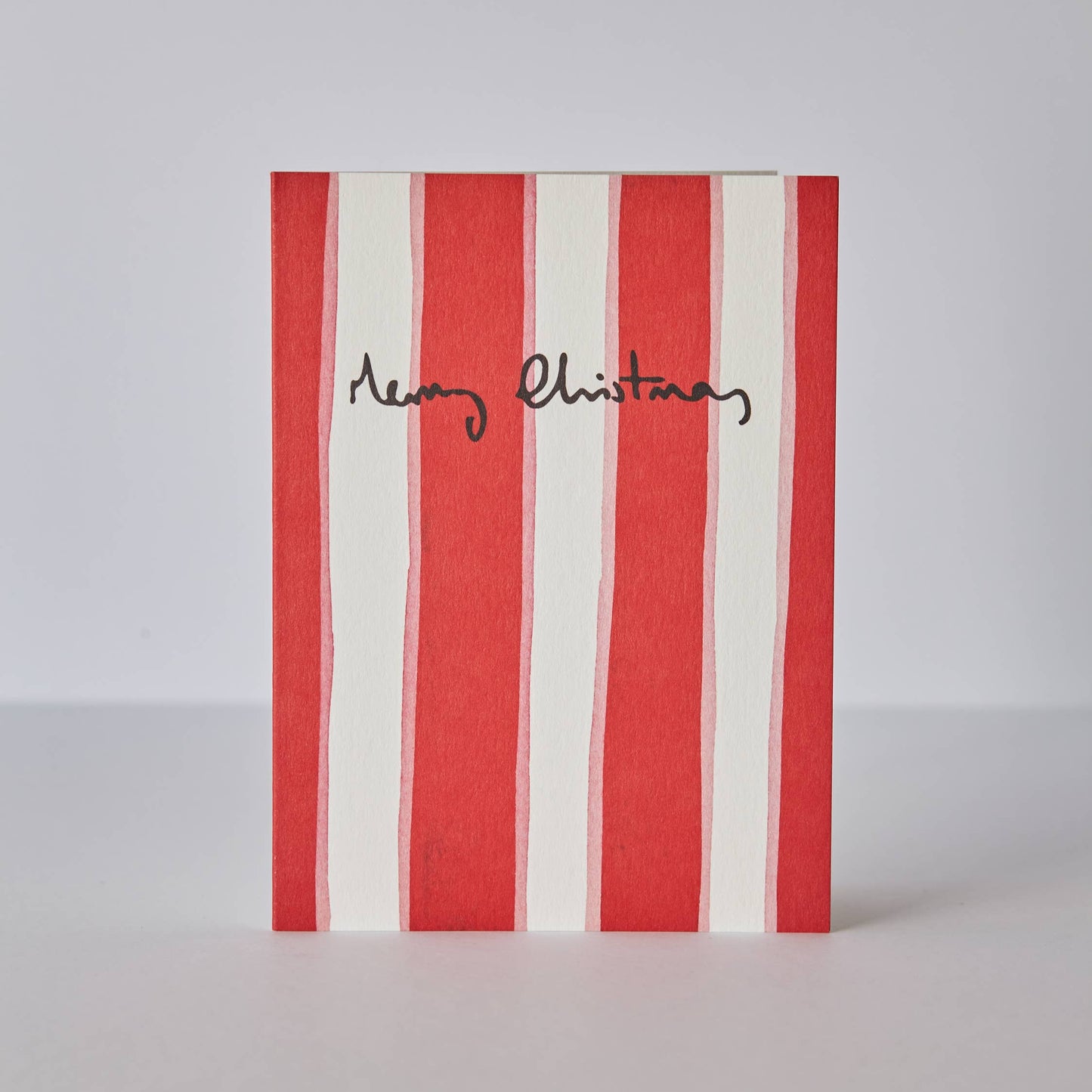 Heather Evelyn Candy Stripe Red Christmas Card
