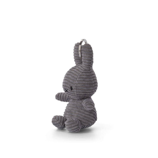 Miffy Keyring Corduroy ECO Grey