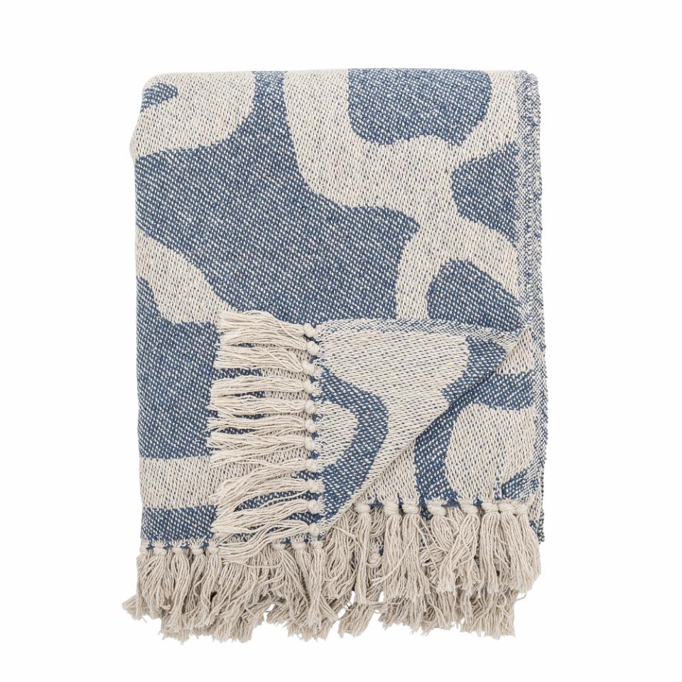 Bloomingville Salobre Throw in Blue