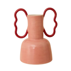 Florence MyTum Handmade Pink Ceramic Wiggle Vase