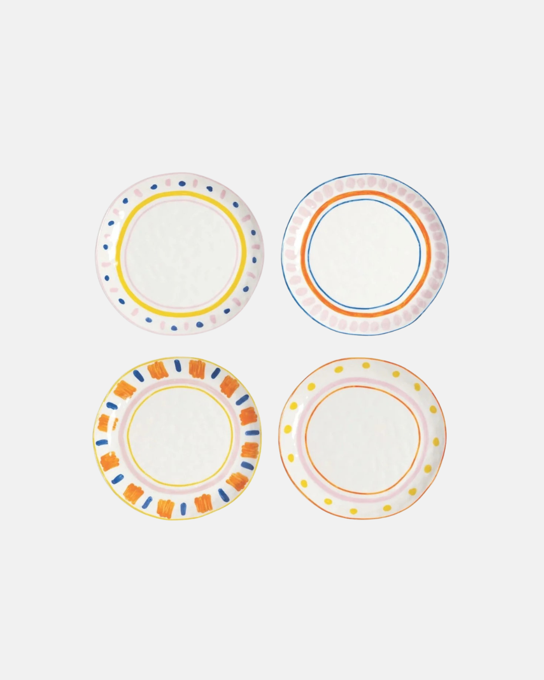 Casa Soleil Colourful Dessert Plate (Set of 4)