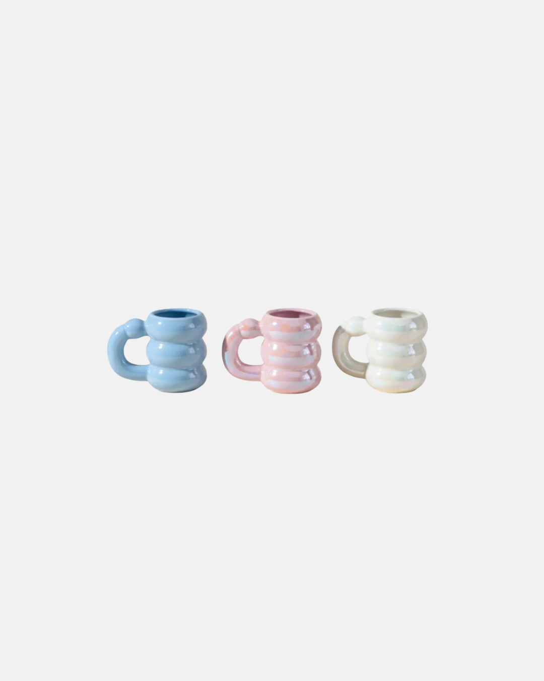 Ivore Group Ceramic Circle Bubble Mugs in Various Colours