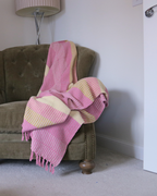 Bloomingville Isnel Pink Recycled Cotton Throw