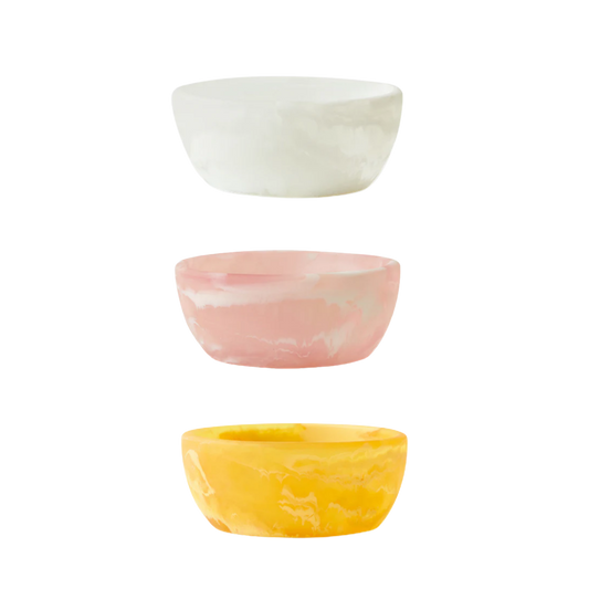HKLIVING Patio Bowl in White, Yellow or Pink