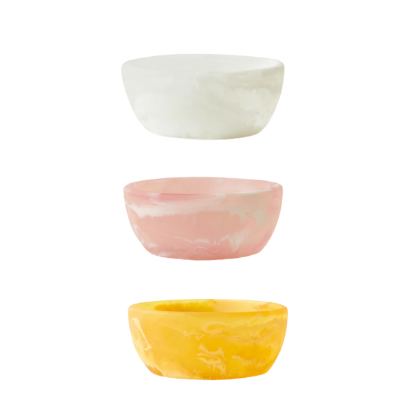HKLIVING Patio Bowl in White, Yellow or Pink