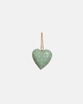 Sass & Belle Green Polka Dot Wooden Heart Decoration