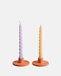 Soie Soy Wax Twirl Taper Candle in Various Colours